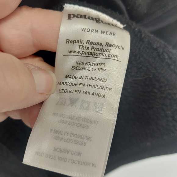 Patagonia Women's Better Sweater 1/4-Zip Fleece Black Size Medium - Picture 6 of 10